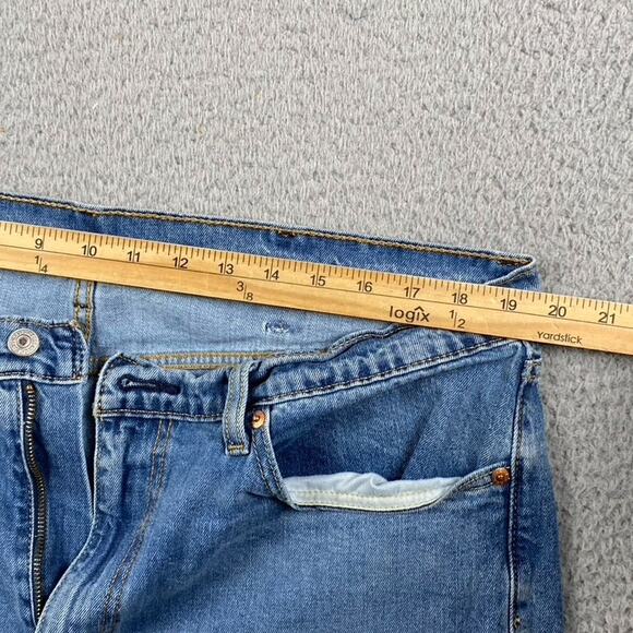 Levi's 505 Regular Straight Fit Jeans Men's 38x30 Medium Wash Denim - Picture 8 of 13